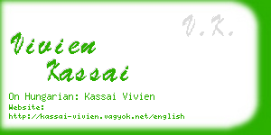 vivien kassai business card